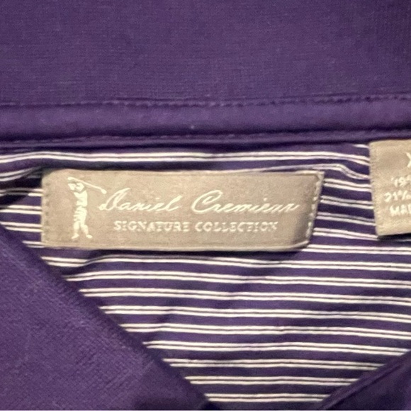 Daniel Cremieux Purple Polo Shirt Classic Style - Picture 3 of 4